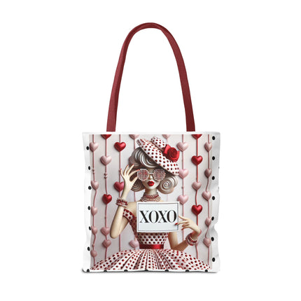 Fashionably Yours, XOXO Tote Bag (AOP)