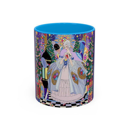 🎄✨ The Lady Of The Christmas Ornament Colorful Mug – Art Deco Holiday Fantasy