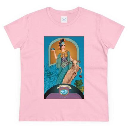 March & Aquamarine (Gem Series) by Sofia Chiostri Women's Midweight Cotton Tee