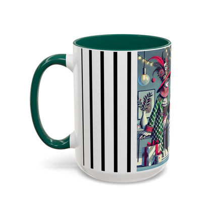 Whimsical Christmas Tea Party Colorful Mugs (11oz, 15oz)