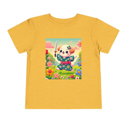 Blossom Pup’s Joyful Journey Toddler Short Sleeve Tee