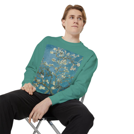 Almond Blossom by Vincent van Gogh Unisex Garment-Dyed Sweatshirt