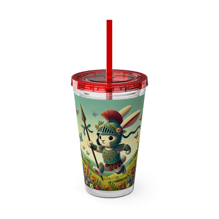 Rabbit Gladiator Sunsplash Tumbler with Straw, 16oz