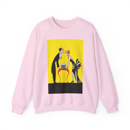 A Moment of Elegance: A Passionate Embrace Amidst Golden Splendor Heavy Blend™ Crewneck Sweatshirt