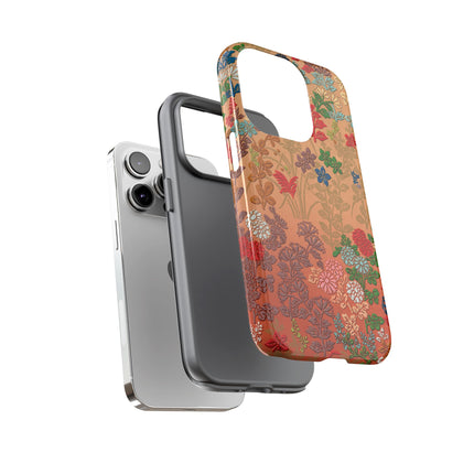 Ornamental Japanese Flower Pattern Phone Cases