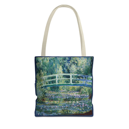 Water Lilies and Japanese Bridge by Claude Monet Tote Bag (AOP)