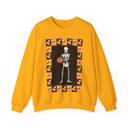 Candy Corn Skeleton Unisex Heavy Blend™ Crewneck Sweatshirt