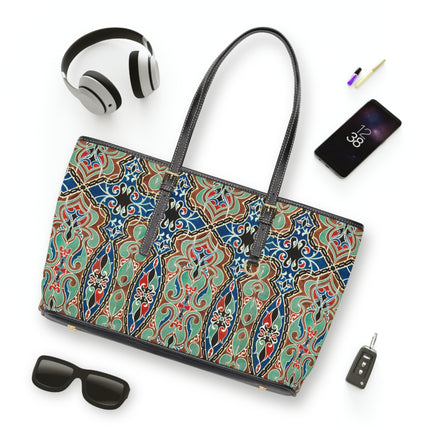Arabian Ornament by Elizabeth A. Nedwill PU Leather Shoulder Bag