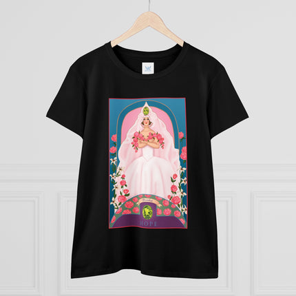 August & Peridot (from the Gem Series) by Sofia Chiostri Women's Midweight Cotton Tee