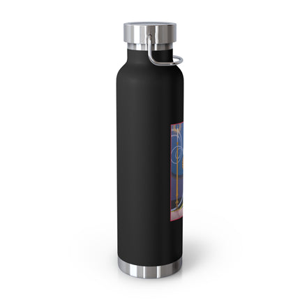 Smoke and Secrets: A Glamorous Encounter in Prohibition Era Copper Vacuum Insulated Bottle, 22oz