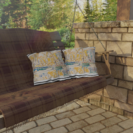 Saint-Tropez by Paul Signac Outdoor Pillows