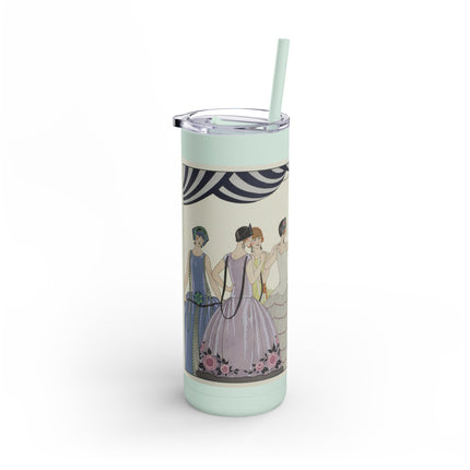 Visez au coeur, belles dames! by George Barbier Skinny Matte Tumbler, 20oz