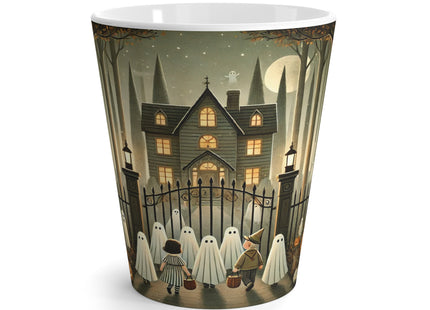 Ghostly Welcome – A Halloween Night Latte Mug