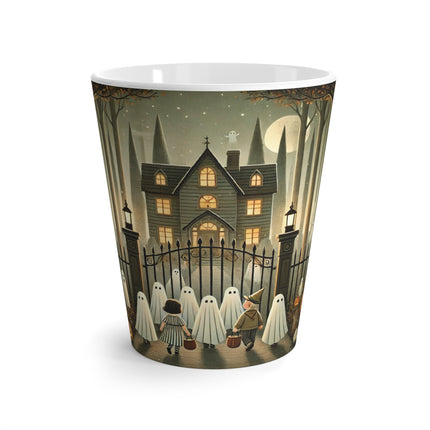 Ghostly Welcome – A Halloween Night Latte Mug