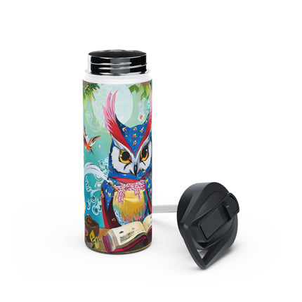 Owl's Magical Workshop Stainless Steel Water Bottle