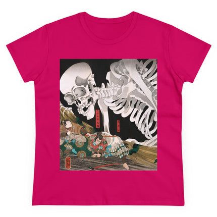 Mitsukuni Defying the Skeleton Spectre by Utagawa Kuniyoshi Women's Midweight Cotton Tee