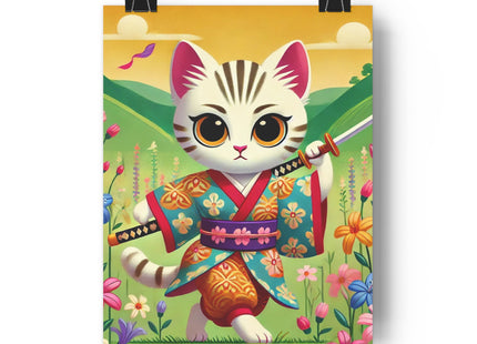 Samurai Kitten Giclée Art Print