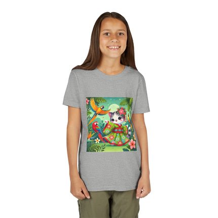 Parrot Dance of the Geisha Kitten Youth Short Sleeve Tee