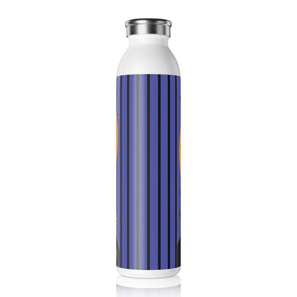Halloween Night at the Haunted House Slim Water Bottle