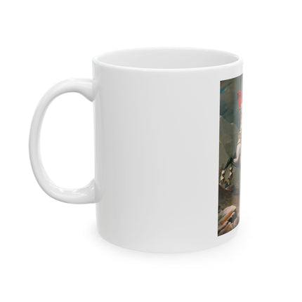 Napoleon Crossing the Alps by Jacques-Louis David Ceramic Mug (11oz, 15oz)