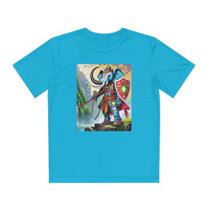 Cyberpunk Elephant Youth Competitor Tee