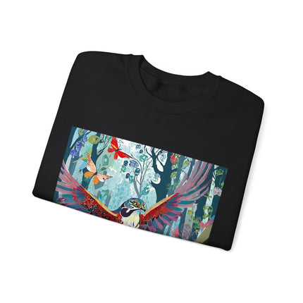 Colorful Raptor Unisex Heavy Blend™ Crewneck Sweatshirt