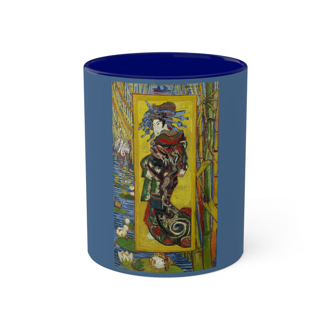 Courtesan (after Eisen) by Vincent Van Gogh Colorful Mugs, 11oz