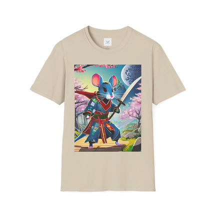 Cyber Samurai Rat Softstyle T-Shirt