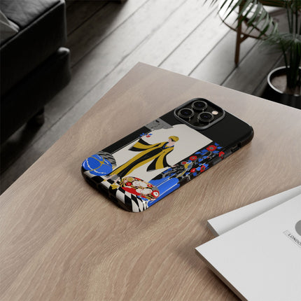 Art Deco Flapper in Yellow Robe Phone Case – Elegant Glamour & Exotic Charm