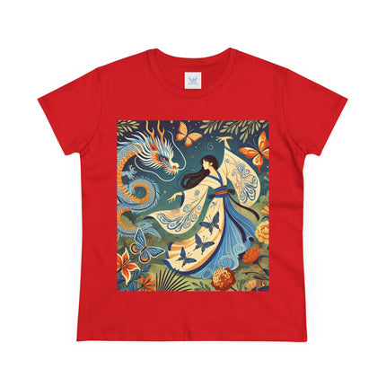Fairy Waltz in the Butterfly Garden Cotton Tee