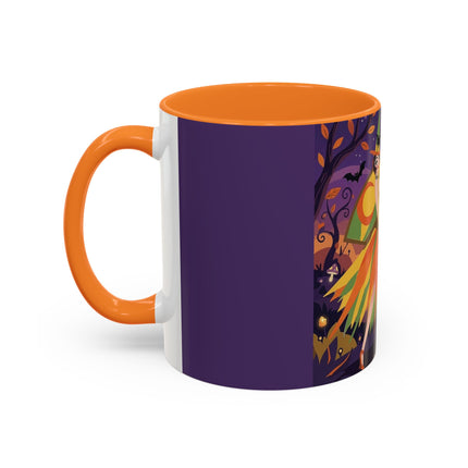 🎃🧙 The Witch Of Jack-O'-Lantern Hollow Colorful Mug – Whimsical Halloween Charm