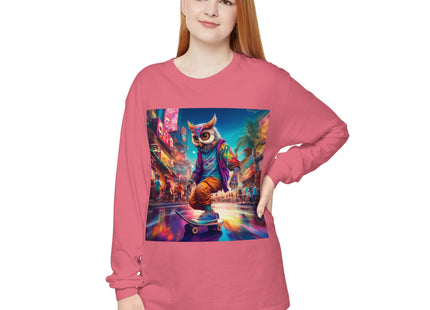 Neon Skater Garment-dyed Long Sleeve T-Shirt