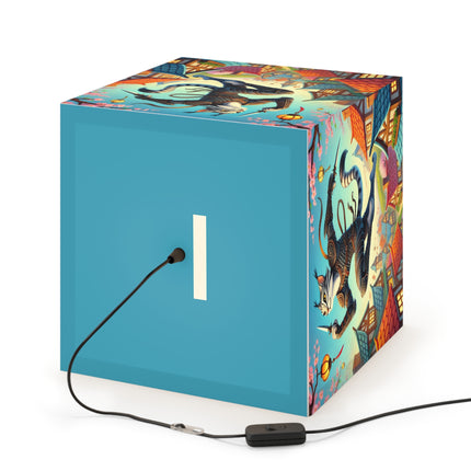 🌸🐾 The Springbound Sentinel Light Cube Lamp – Agility, Grace & Spring Vitality