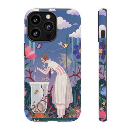 🐠🌸 The Enchanted Aquarium Garden Phone Case – Art Deco Underwater Fantasy