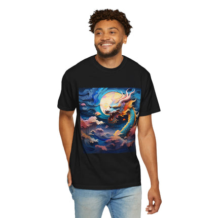 A Dragon's Ascent Unisex Garment-Dyed T-shirt