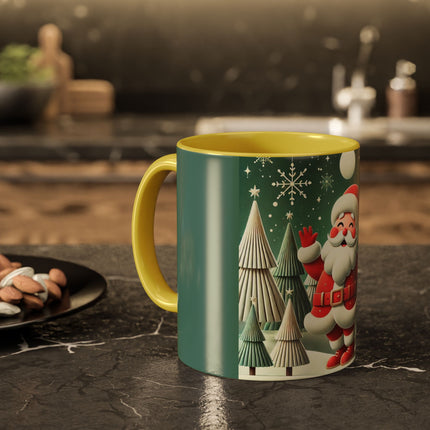 Santa's Joyful Night Colorful Mugs (11oz, 15oz)