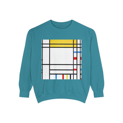 Place de la Concorde by Piet Mondrian Garment-Dyed Sweatshirt