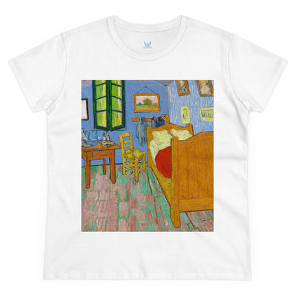 The Bedroom by Vincent van Gogh Women's Midweight Cotton Tee