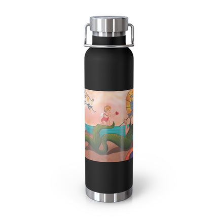 Mermaid with Parasol and Cupid by George Barbier Copper Vacuum Insulated Bottle, 22oz