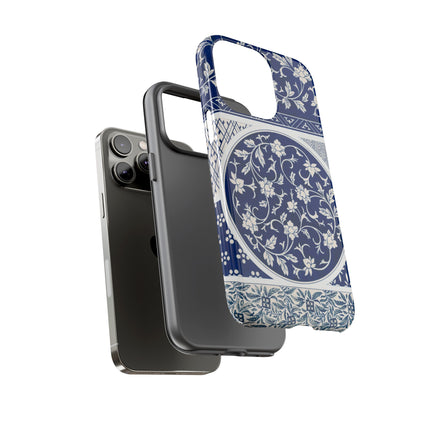Blue Flower Pattern by Owen Jones Phone Cases
