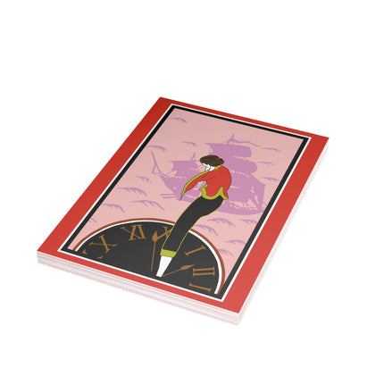 Woman Waiting for her Beloved at 1:59 by Kobayashi Kaichi Postcards (envelopes included) - Bundles of 10, 30, 50 Pieces