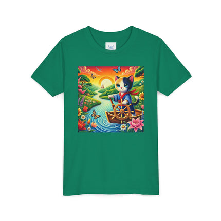 Sailor Kitten’s River Adventure Youth Short Sleeve Tee