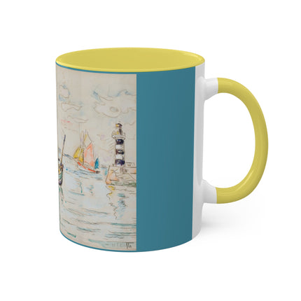 Groix by Paul Signac Colorful Mugs, 11oz
