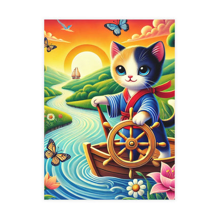 Sailor Kitten’s River Adventure Postcard Bundles (envelopes included) - Bundles of 10, 30, 50 Pieces