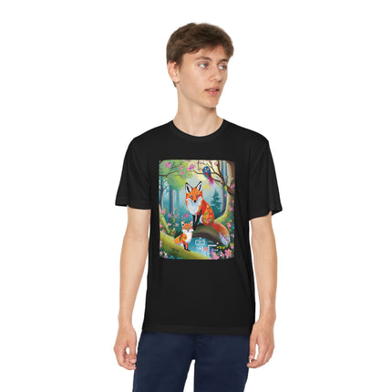Mischievous Fox Youth Competitor Tee – Forest Fun & Whimsical Adventure