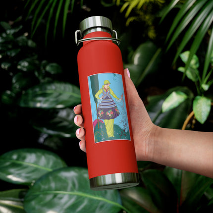 Exquisite Elegance by Umberto Brunelleschi Copper Vacuum Insulated Bottle, 22oz