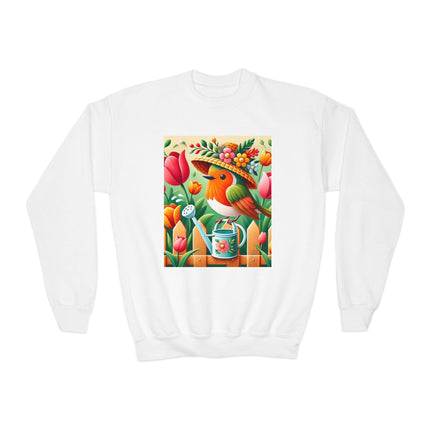 The Little Garden Tender Youth Crewneck Sweatshirt – Sunshine, Sweetness & Blooming Imagination