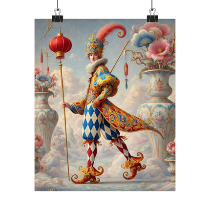 The Ornamental Jester Matte Vertical Posters