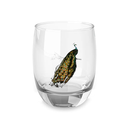 Indian Peafowl by Charles Dessalines D' Orbigny Whiskey Glass