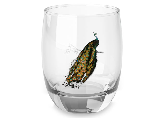Indian Peafowl by Charles Dessalines D' Orbigny Whiskey Glass